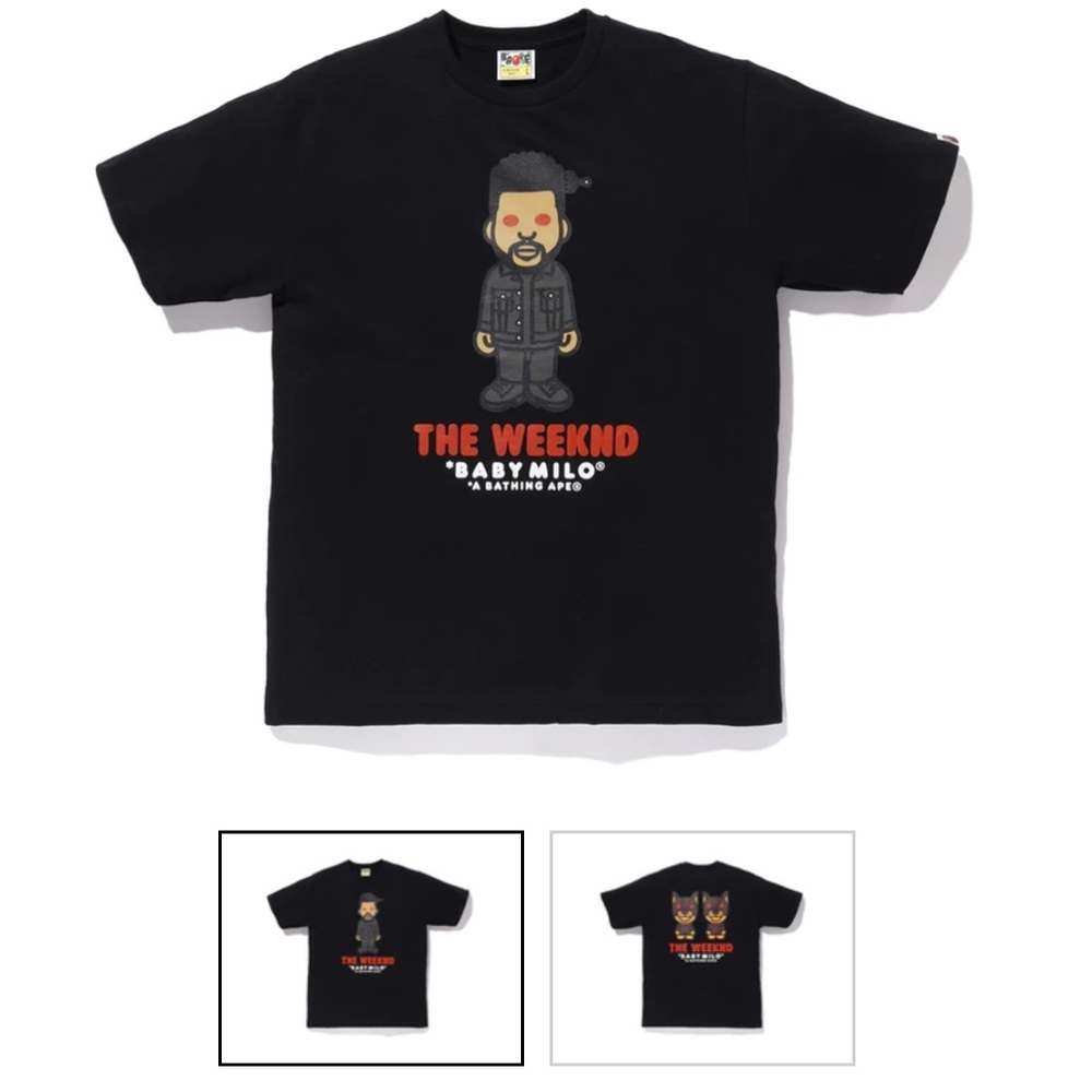 BAPE the weeknd collab t shirt